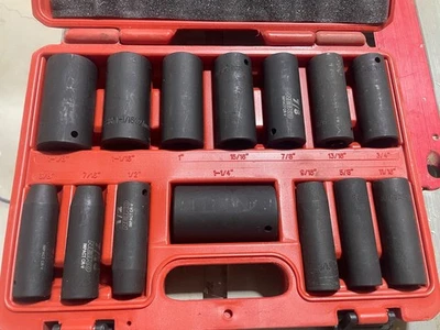 NEIKO 02476A Juego de enchufes de impacto de 1/2", Juego de enchufes de impacto de 6 puntos de 14 piezas Foto 1 de 2