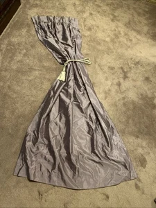 Peri Homeworks Collection 6Lined Curtain Panels 4 Tie back & Hooks Lavender 84” - Picture 1 of 13