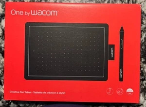 Tablette de dessin graphique One by Wacom CTL-472 - Noir/Rouge - Photo 1/5