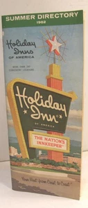 VINTAGE 1962 HOLIDAY INN LOCATION DIRECTORY BROCHURE W/MAPS AMENITIES & RATES - Picture 1 of 21