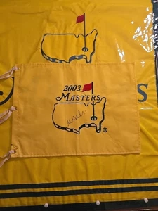 Mike Weir Signed Autographed 2003 Masters Pin Flag Augusta PGA Golf ⛳️ 2 - Picture 1 of 3