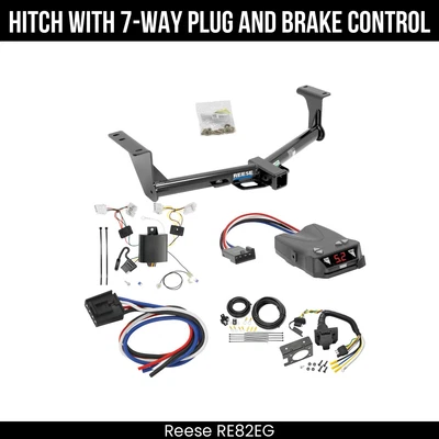 Paquete de remolque enganche + control de freno para 15-24 Nissan Murano todos los modelos receptor de remolque de 2" Foto 1 de 4