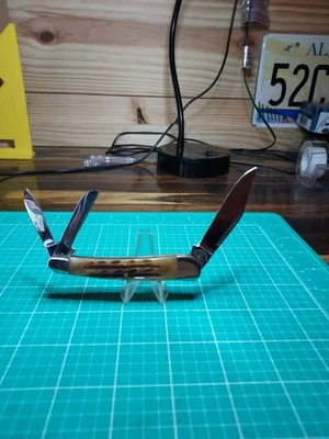 Copperhead Creek 蛇形惠特勒折叠小刀二切骨柄 — 第 1/4 张图片