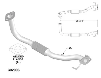 Tubos de escape y escape para Dodge Colt 1993-1994 1,5 L L4 GAS SOHC Foto 1 de 2