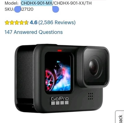 NEW GoPro HERO9 Black With GoPro Extension Selfie Stick - Image 1 of 4