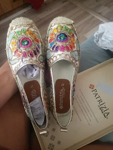 PATRIZIA by Spring step- “Maylis” Embroidered Espadrille Loafer Size 37 - Picture 1 of 4