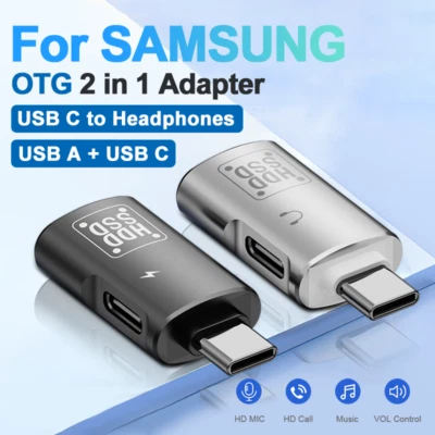 Type C to USB 3.1 U Disk Reader Audio Headphone Converter USB C Fast Charger - Image 1 of 4