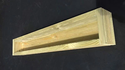 PACK OF 2 X 1m  WOODEN DECKING PLANTER  WINDOW BOX !!!!! FREE P@P !!!!! - Image 1 of 3