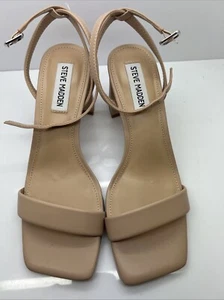 Steve Madden Luxe Block Strappy Heeled Sandals Women's Size 7 Returns - Picture 1 of 6