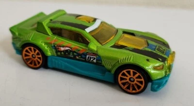 Green Rally Cat DTX15 Hot Wheels Toy Diecast Car 1:64 - Image 1 of 3