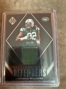 LEONARD WILLIAMS 2018 PANINI MAJESTIC DISTINGUISHED DEFENDERS JERSEY RELIC /49 - Picture 1 of 2