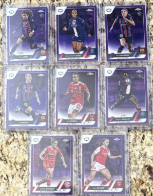 2022-23 Topps Chrome UEFA Women's Pick Your Player PURPLE Parallels /299 - Image 1 of 3