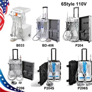 6Type Dental Delivery Unit Cart Air Compressor Suction Curing Light Scaler 4Hole - Picture 1 of 26