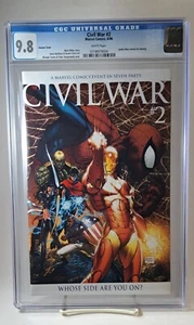 Civil War #2 CGC 9.8 Michael Turner Variant Spider-Man reveals his identity - Picture 1 of 3