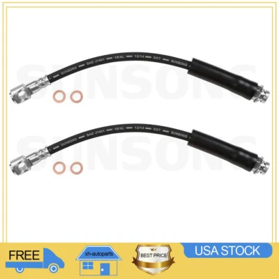 Manguera de freno de línea de freno delantera Sunsong 2x para Chevrolet Cavalier 1995-2005 Foto 1 de 4