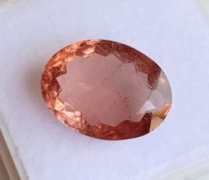 Turmalina rosa natural de 6 quilates corte ovalado certificado sin tratar piedra preciosa suelta suelta - Imagen 1 de 6