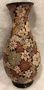 RARE 11.5” Handmade Unique Rare Art Pottery Vase Stunning 3D Glaze Design - Picture 1 of 7