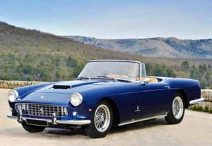 1960 FERRARI 250 GT PF CABRIOLET - REFRIGERATOR PHOTO MAGNET 3"-5" - Picture 1 of 3