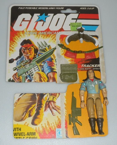 1984 GI Joe Spirit & Freedom v1 Figure File Card Back *100% Complete with Talons Cover