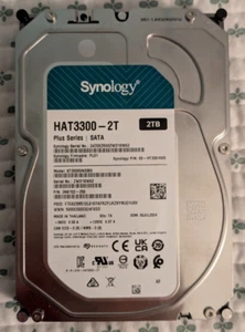 Synology Hard Drives HAT3300-2T 2TB 5400 RPM 256MB Cache - Afbeelding 1 van 3