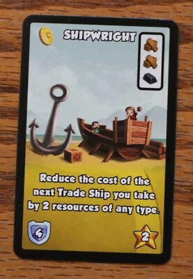 Dice City AEG Shipwright Promo Mini-Expansion Game Dice Tower Kickstarter 2016 - Image 1 of 2
