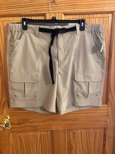CROFT & BARROW MENS Cargo SHORTS Khaki BIG & Tall 50 X 9 RETAIL $56 (s-blk-8-15) - Picture 1 of 8