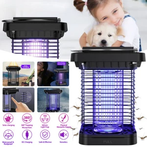 Solar USB Mosquito Killer Light Electronic Fly Bug Insect Zapper Trap Pest Lamp - Picture 1 of 13