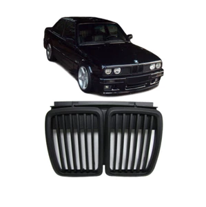 2 GRILLE DE CALANDRE NOIR BAD LOOK POUR BMW SERIE 3 E30 - Picture 1 of 2