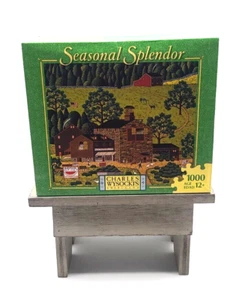 New Sealed MB Puzzle Charles Wysocki Seasonal Splendor Watermelon Farms 1000 PC - Picture 1 of 6
