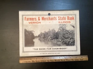 1932 Vernon IL Farmers & Merchants Bank Calendar - Picture 1 of 13