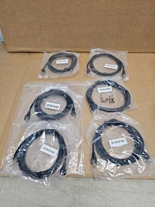 6 GrandMax Cat5e, 350 MHz Patch GIGABIT Ethernet Cable, Black (5, 7 & 10 Ft) - Afbeelding 1 van 9