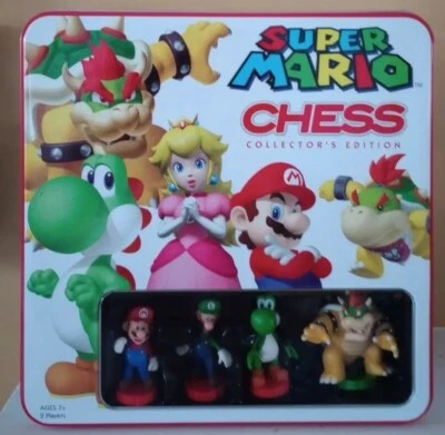 Nintendo Super Mario Bros. Chess Collector's Edition Game Tin NEW Open Box E12 - Image 1 of 2