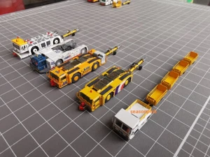 1/200 Airport Ground Service SCHOPF396 Aircraft Tractor+Drawbar Model Metal 1PC - Picture 1 of 17