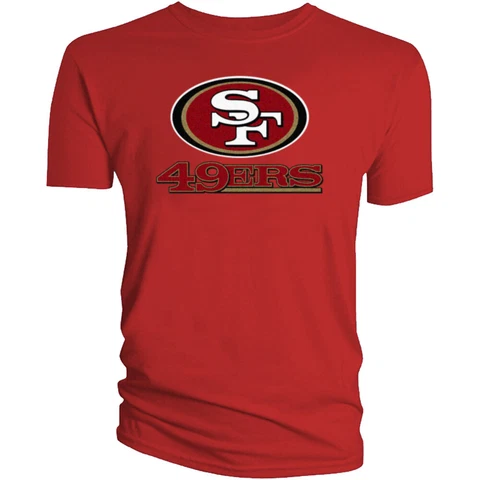 San Francisco 49ers T-Shirt Graphic Men Cotton SF Niners Cover