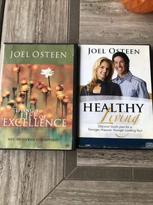 Joel Osteen CD’s Living A Life Of Excellence + Healthy Living On Compact Disc - Picture 1 of 1