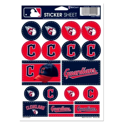 Cleveland Guardians Vinyl Die-Cut Sticker Set / Decal Sheet *Free Shipping - Image 1 of 2