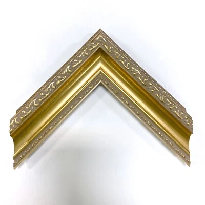 2" Readymade Wood Picture Frame (Ornate Beaded Gold) - Image 1 of 4