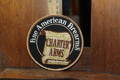 Vintage Embroidered Patch Charter Arms Fine American Firearms - Image 1 of 2
