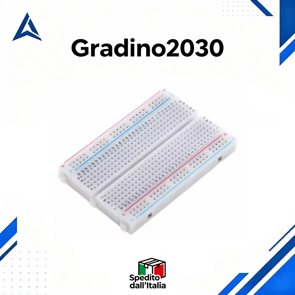 Breadboard Sperimentale 400 Punti Protoboard Senza Saldatura Arduino DIY Kit - Imagen 1 de 4