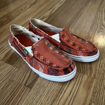Orange Sanuk‎ zapatos sin cordones de lona talla 6 Foto 1 de 4