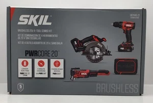 SKIL PWRCORE 20 Brushless 20V 4 Tool Combo Kit - Sealed New In Box - Picture 1 of 3