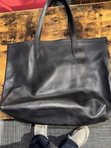 Cuyana Borsa Classica in Pelle Strutturata - Taglia Unica - Nera - Foto 1 di 13