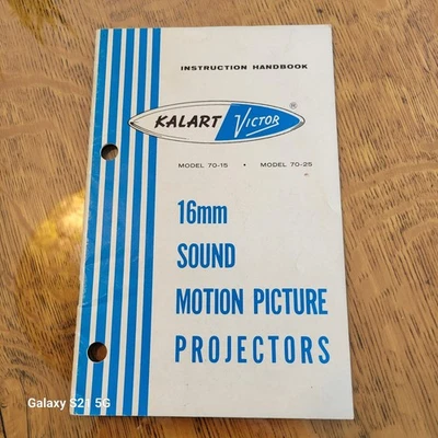 DE COLECCIÓN KALART / VICTOR MODELO 70-15 Y 70-25, 16mm INSTRUCCIÓN PROYECTOR DE PELÍCULA Foto 1 de 3