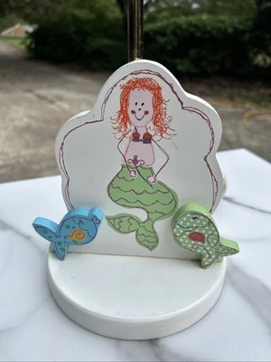 Kids Room Mermaid Lamp Adorable Laura Ashley Ocean Fish Cute - Image 1 of 4