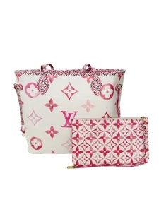 Louis Vuitton By the Pool Monogram Giant Neverfull MM Tote Rose Pink Limited - Picture 1 of 23