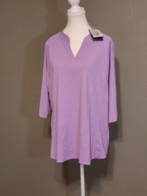 Baleaf Lavender Women's Athletic Top NWOT Size 3XL 3/4 Sleeve - Image 1 of 4
