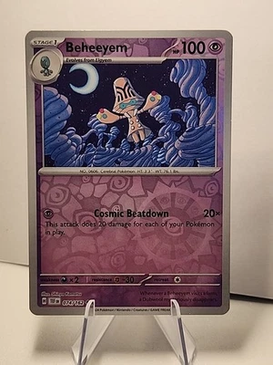 Beheeyem 074/162 SV05: Temporal Forces Reverse Holo Pokémon TCG NM  - Image 1 of 2