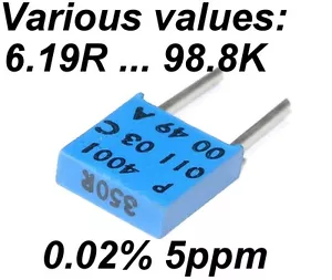 0.02% 5ppm 0.5W Very High Precision Vishay SFERNICE Foil resistor VARIOUS VALUES - Picture 1 of 7