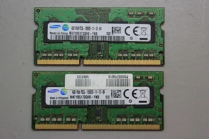8 Go (2 x 4 Go) Samsung 4GB PC3-12800 DDR3-1600MHz non-ECC Unbuffered CL11 204- - Photo 1/1