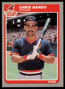 1985 Fleer Chris Bando 101 Baseball Cards #438